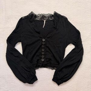 Free People Blouse Cardigan Top